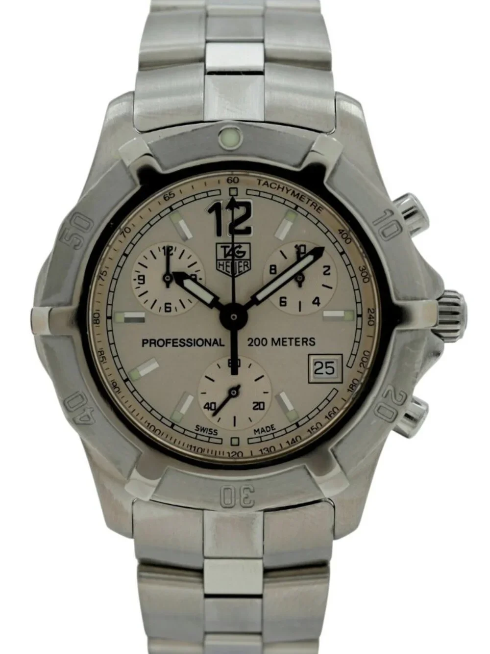 Tag Heuer 39mm Men's Exclusive 2000 Series Chronograph Swiss Watch! Ref: CN1111!